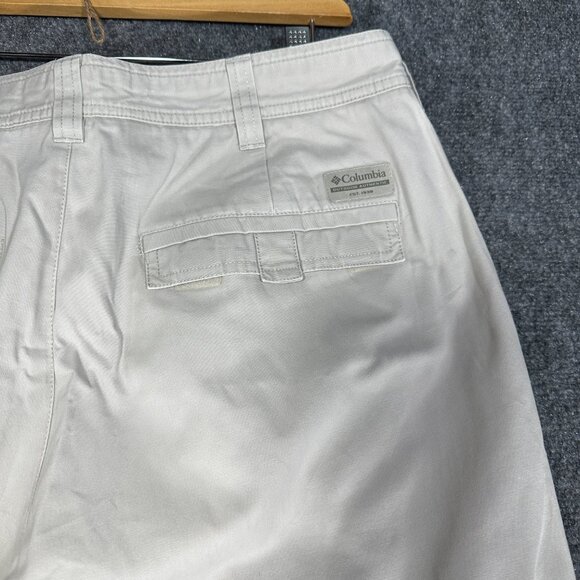 Columbia Pants Mens 36 Authentic Issue Flat Front Straight Leg Cargo Pockets - Picture 9 of 9